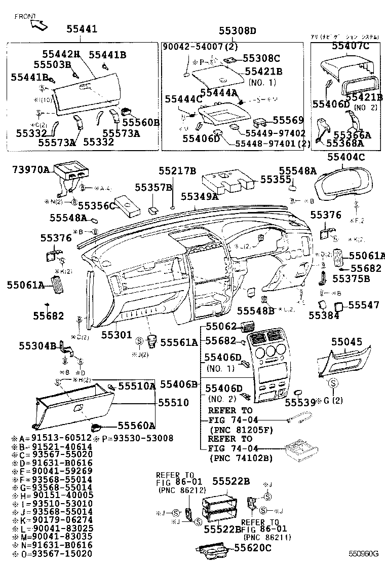 90044-68091 CLIP(FOR PANEL, INSTRUMENT CLUSTER FINISH) product image