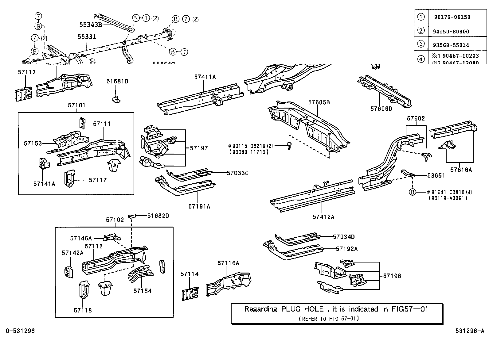 Toyota 90080-54038 CUSHION(FOR GLOVE COMPARTMENT)