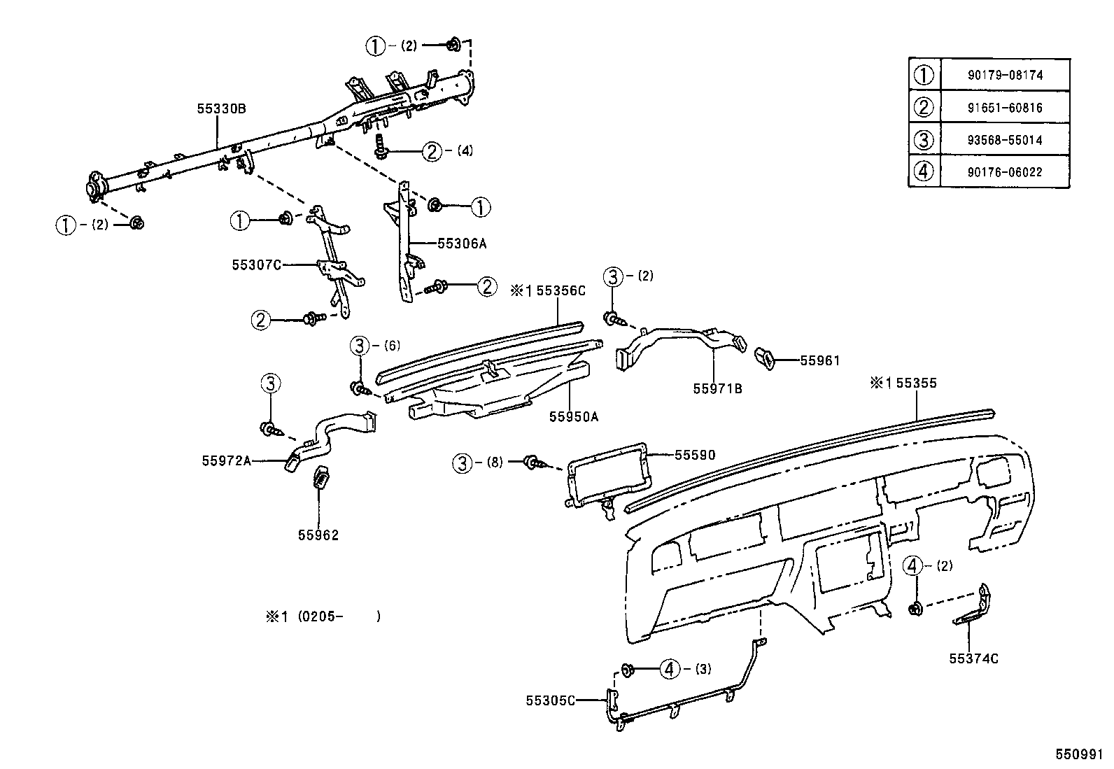 55404-40080 PANEL SUB-ASSY, INSTRUMENT CLUSTER FINISH product image