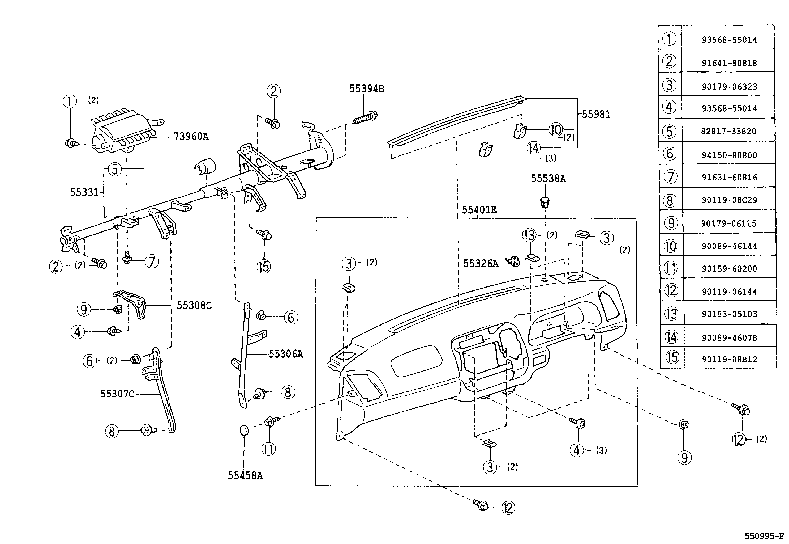 55412-YC080-B0 PANEL SUB-ASSY, INSTRUMENT CLUSTER FINISH, CENTER product image