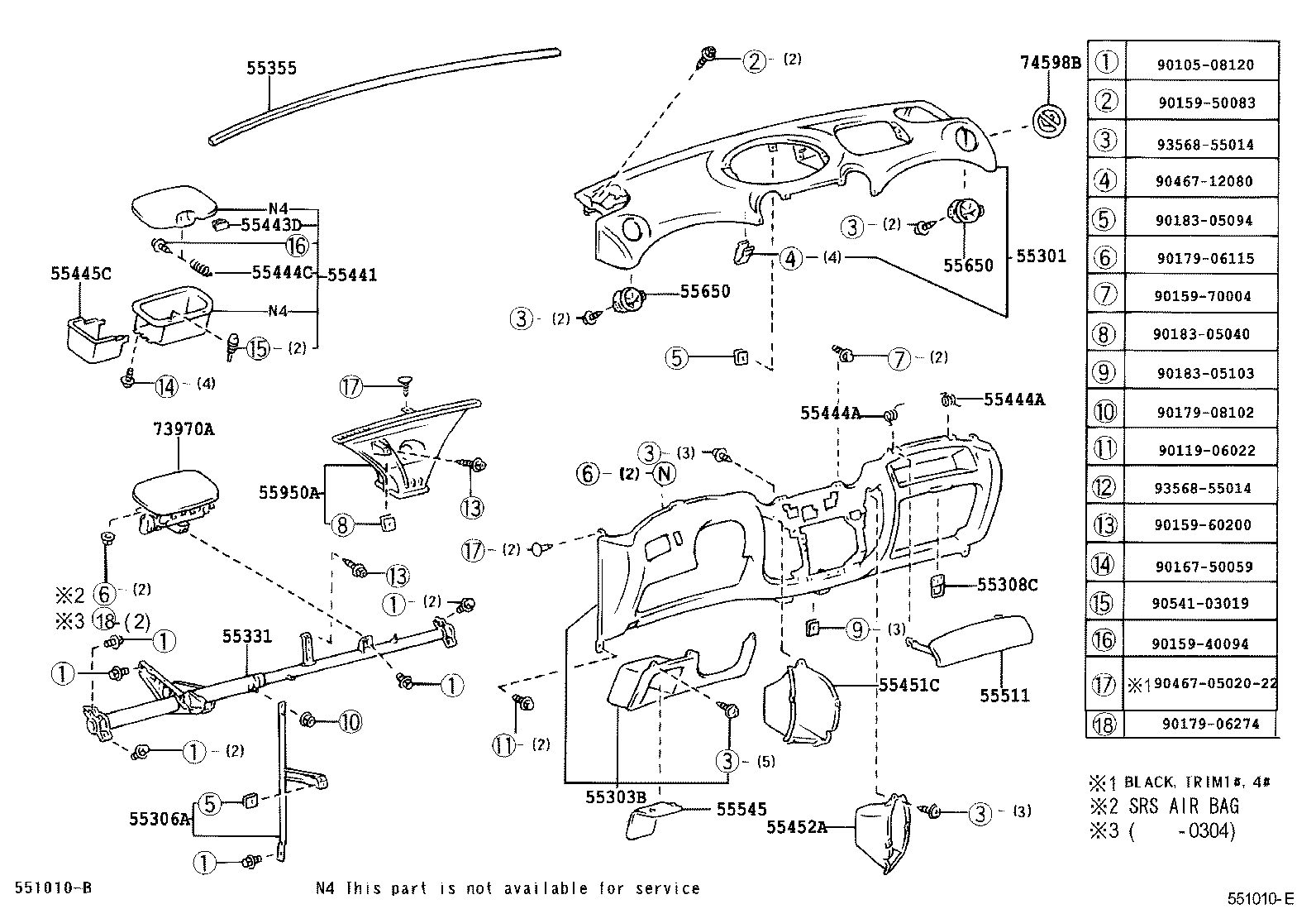 55441-20140-B5 BOX, INSTRUMENT PANEL COIN product image