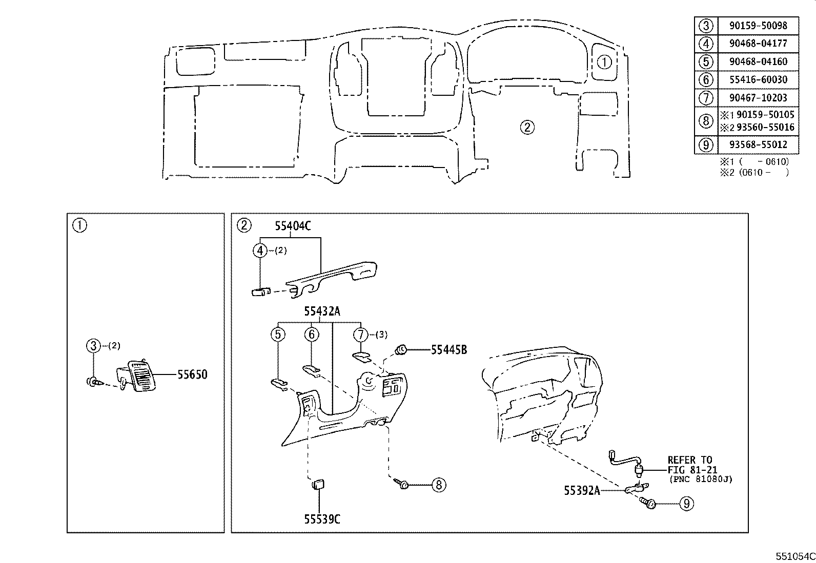 84013-60040 PANEL, INSTRUMENT CLUSTER FINISH, NO.1 product image