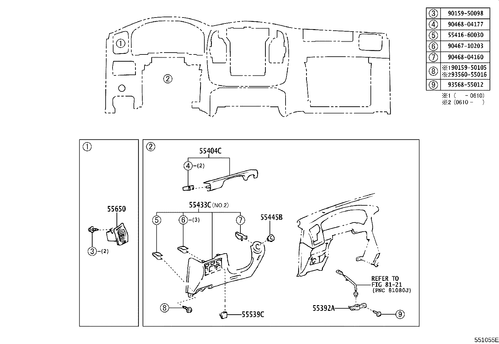 84013-60040 PANEL, INSTRUMENT CLUSTER FINISH, NO.1 product image