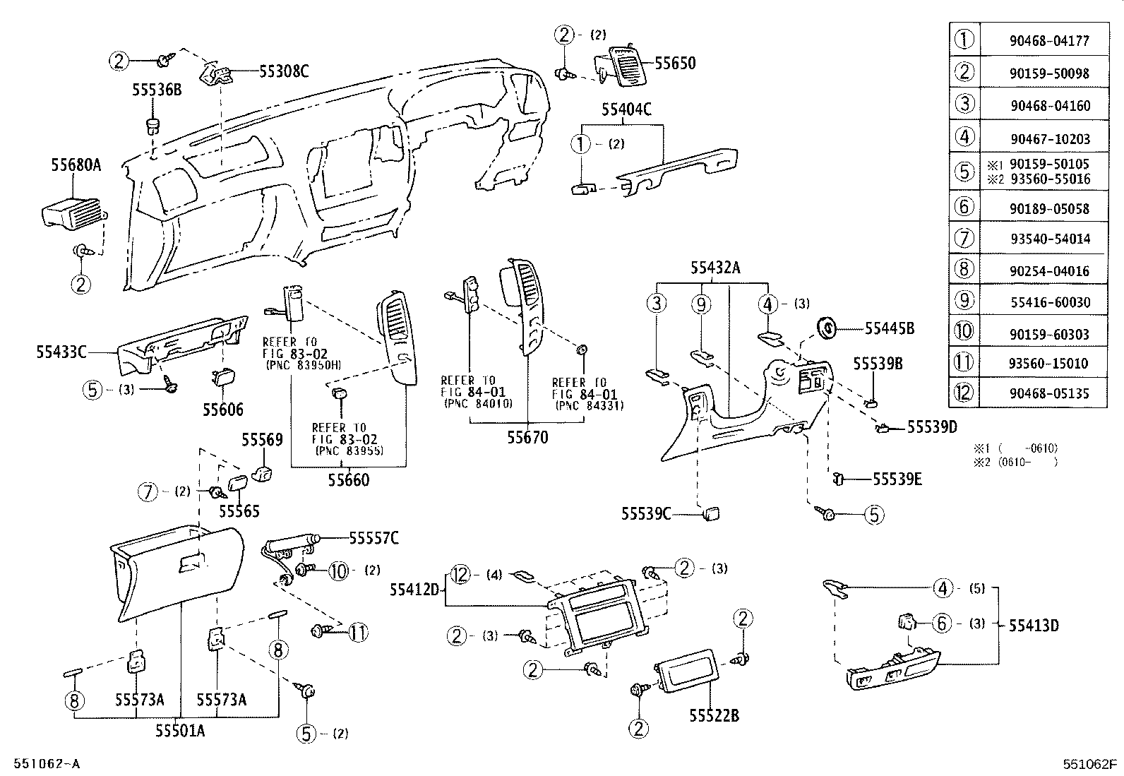 55950-60080 NOZZLE ASSY, DEFROSTER product image
