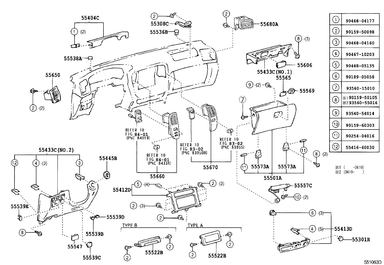 55950-60080 NOZZLE ASSY, DEFROSTER product image
