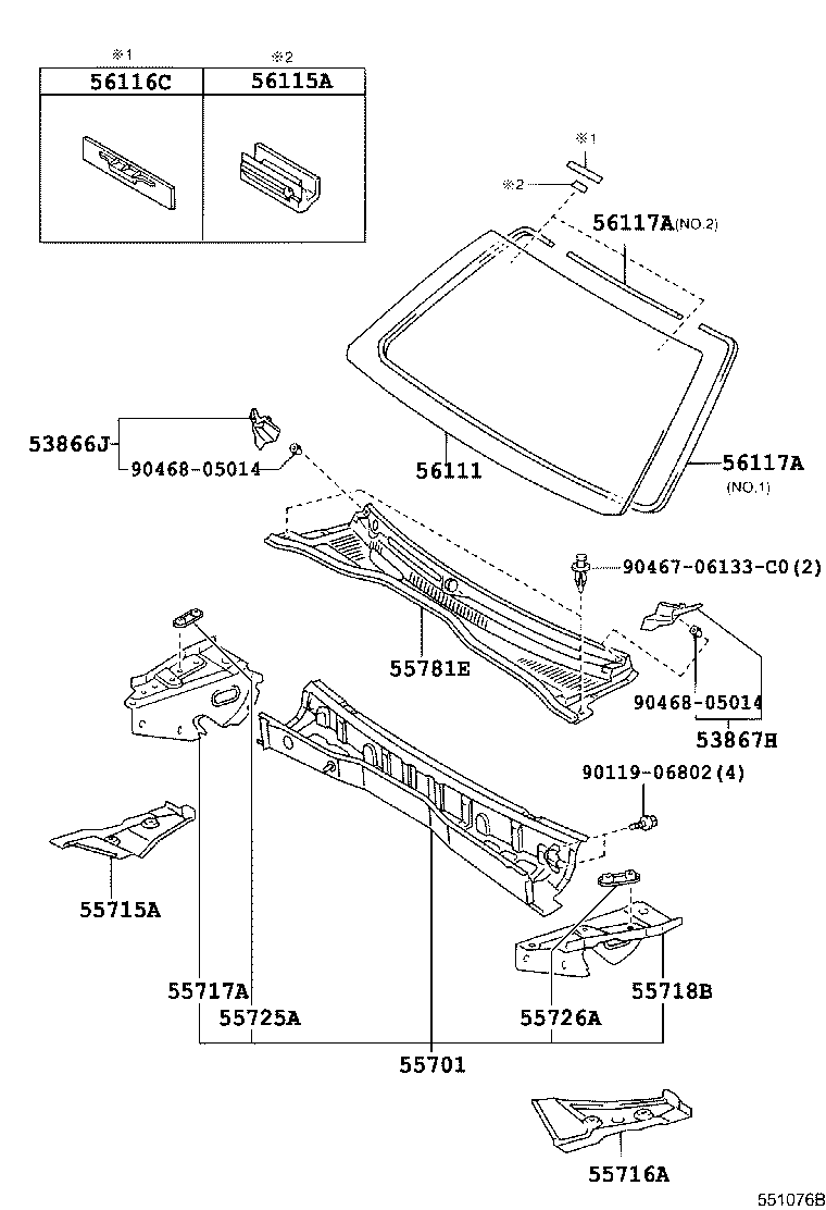 55700-35700 PANEL SUB-ASSY, COWL product image