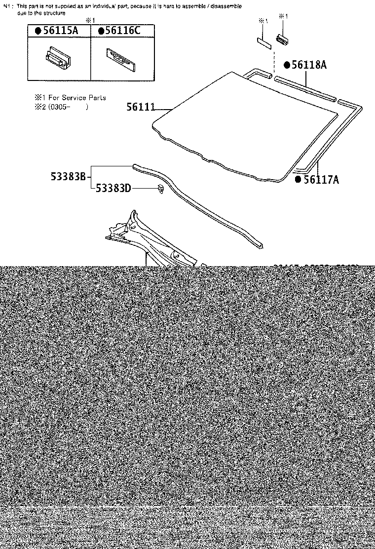 55716-05020 BRACE, COWL TOP TO APRON, LH product image