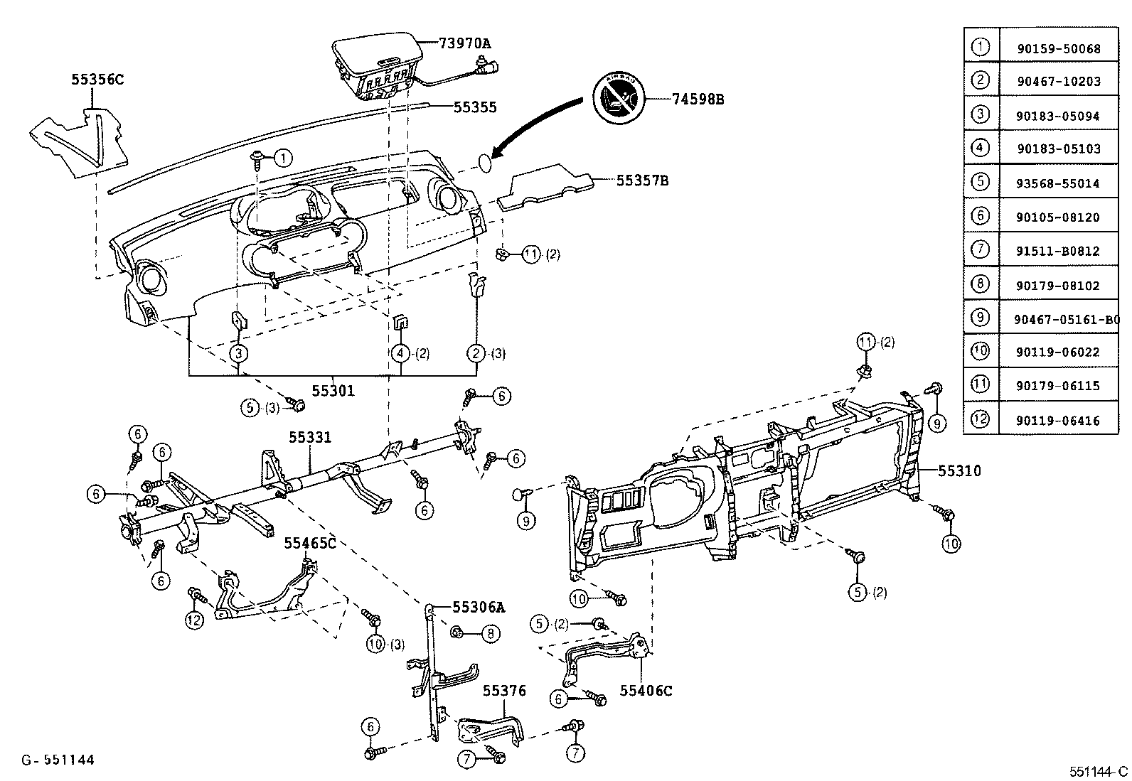 55522-52010 COVER, STEREO OPENING product image