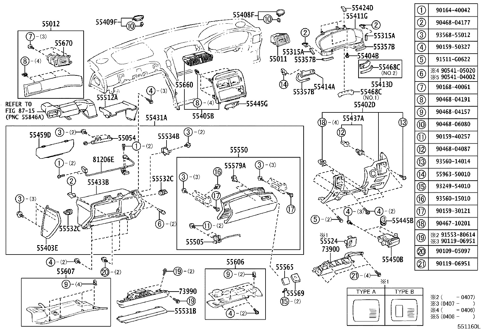 55374-50080 BRACKET, INSTRUMENT PANEL LOWER MOUNTING, NO.1 product image