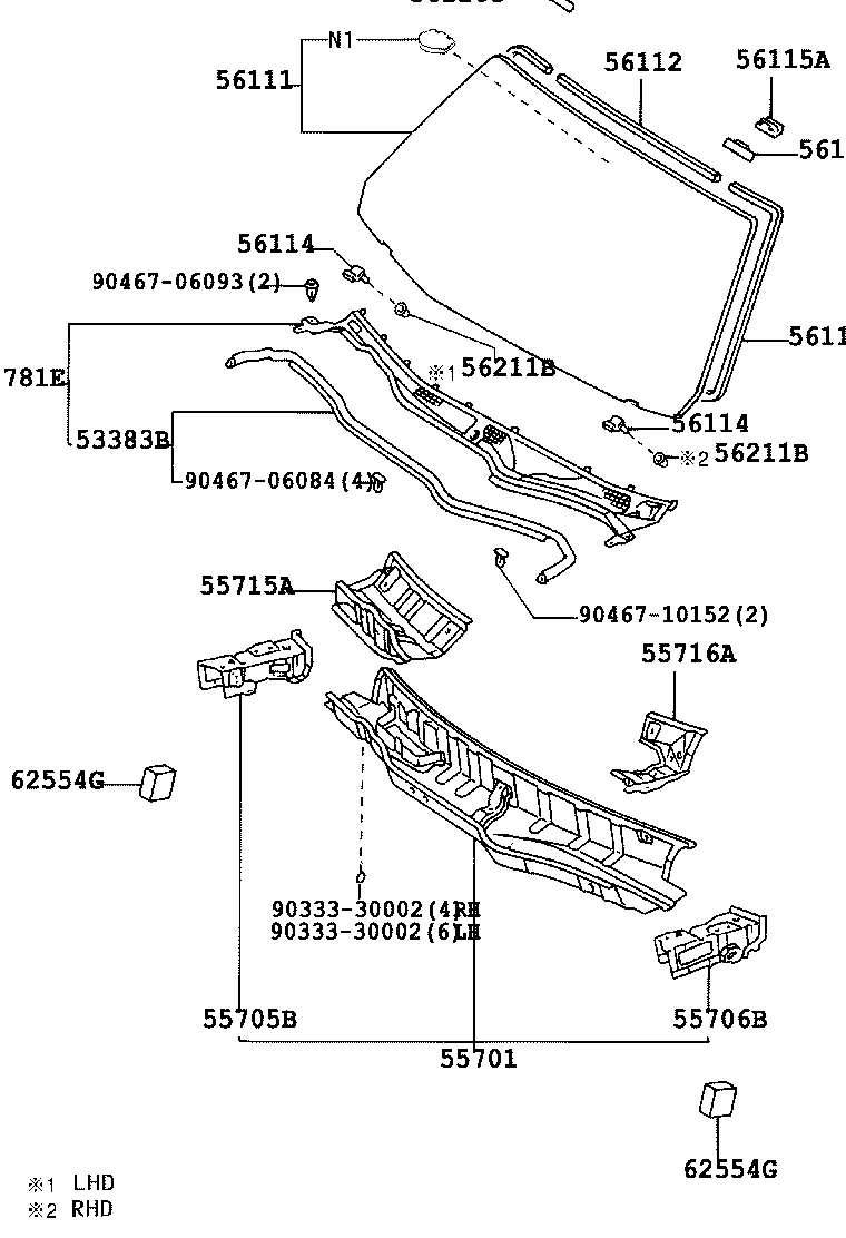 55700-3A080 PANEL SUB-ASSY, COWL product image