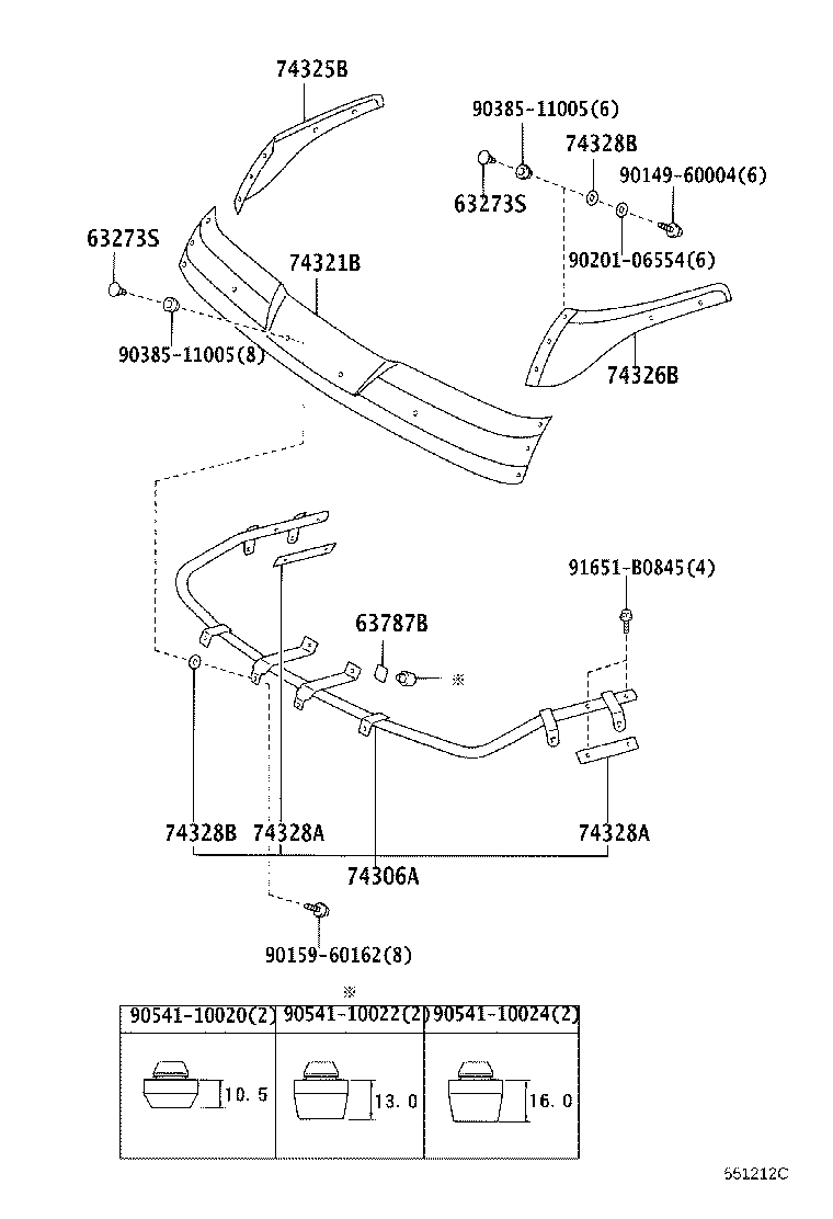 56101-89103 GLASS, WINDSHIELD product image