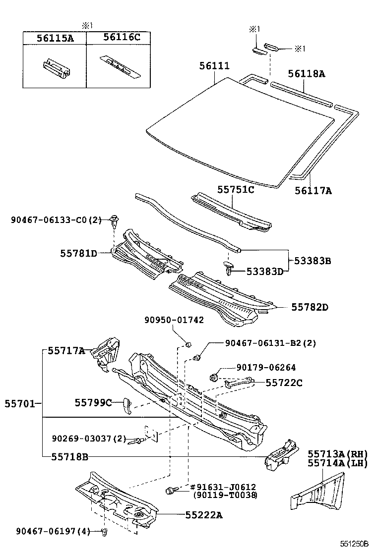 55700-13040 PANEL SUB-ASSY, COWL product image