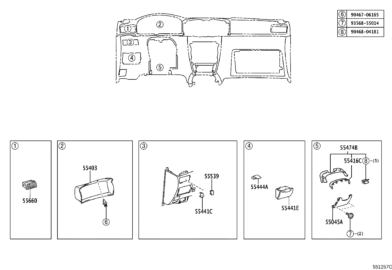 55306-02150 BRACE SUB-ASSY, INSTRUMENT PANEL TO COWL product image