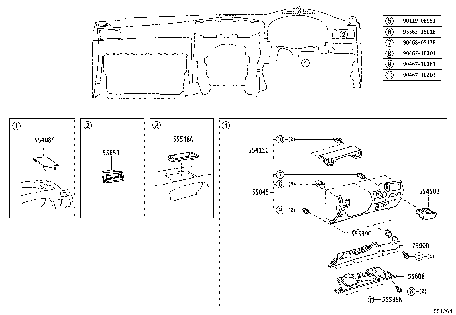 55330-30320 REINFORCEMENT ASSY, INSTRUMENT PANEL product image