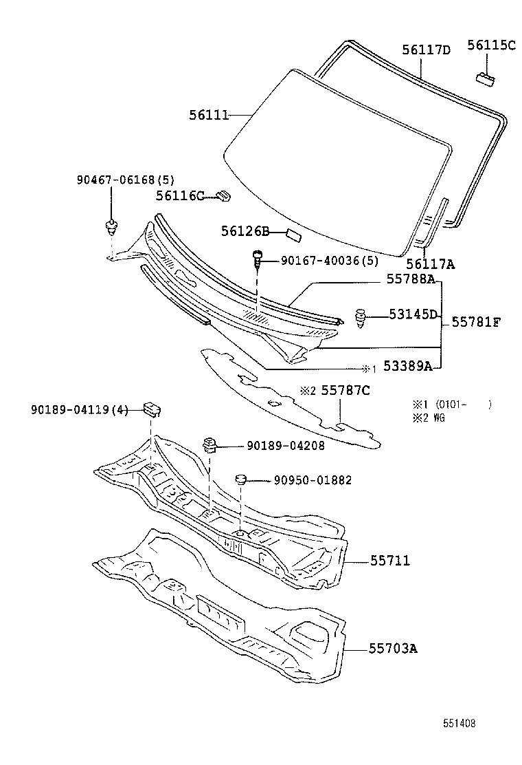 55703-28060 PANEL SUB-ASSY, COWL TOP, INNER product image