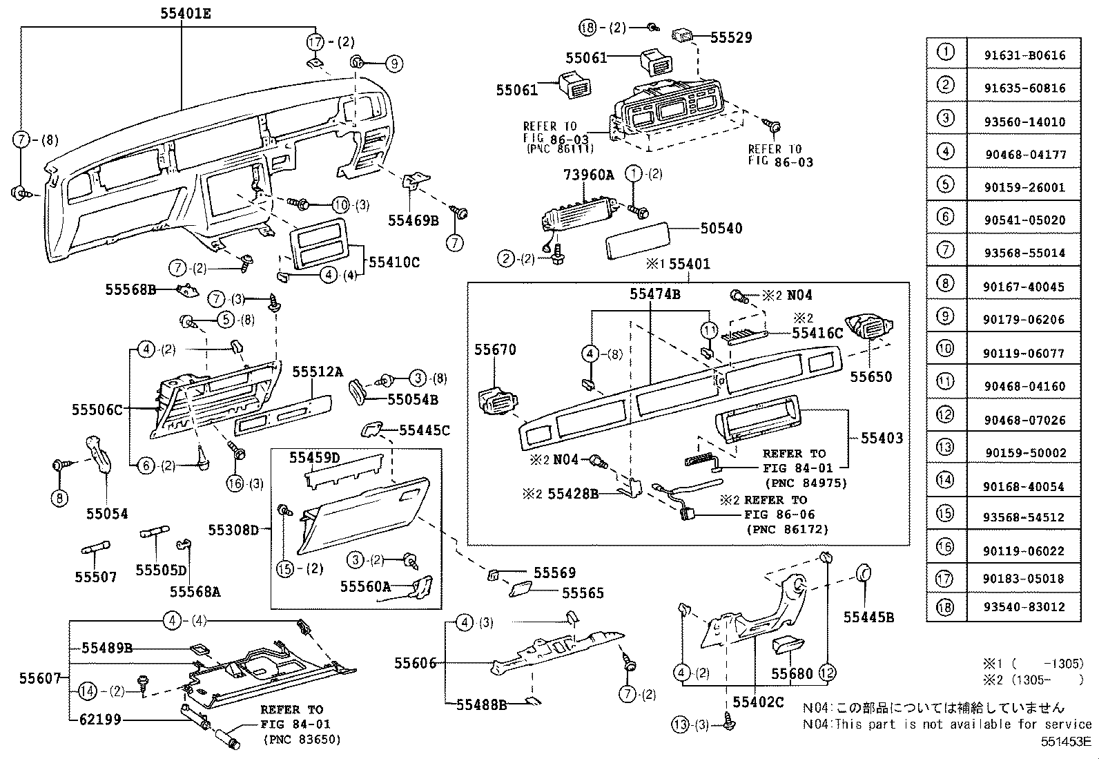 55404-40080 PANEL SUB-ASSY, INSTRUMENT CLUSTER FINISH product image