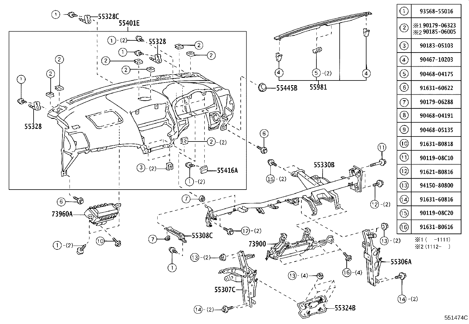 55432-48200 PANEL, INSTRUMENT PANEL FINISH, LOWER product image