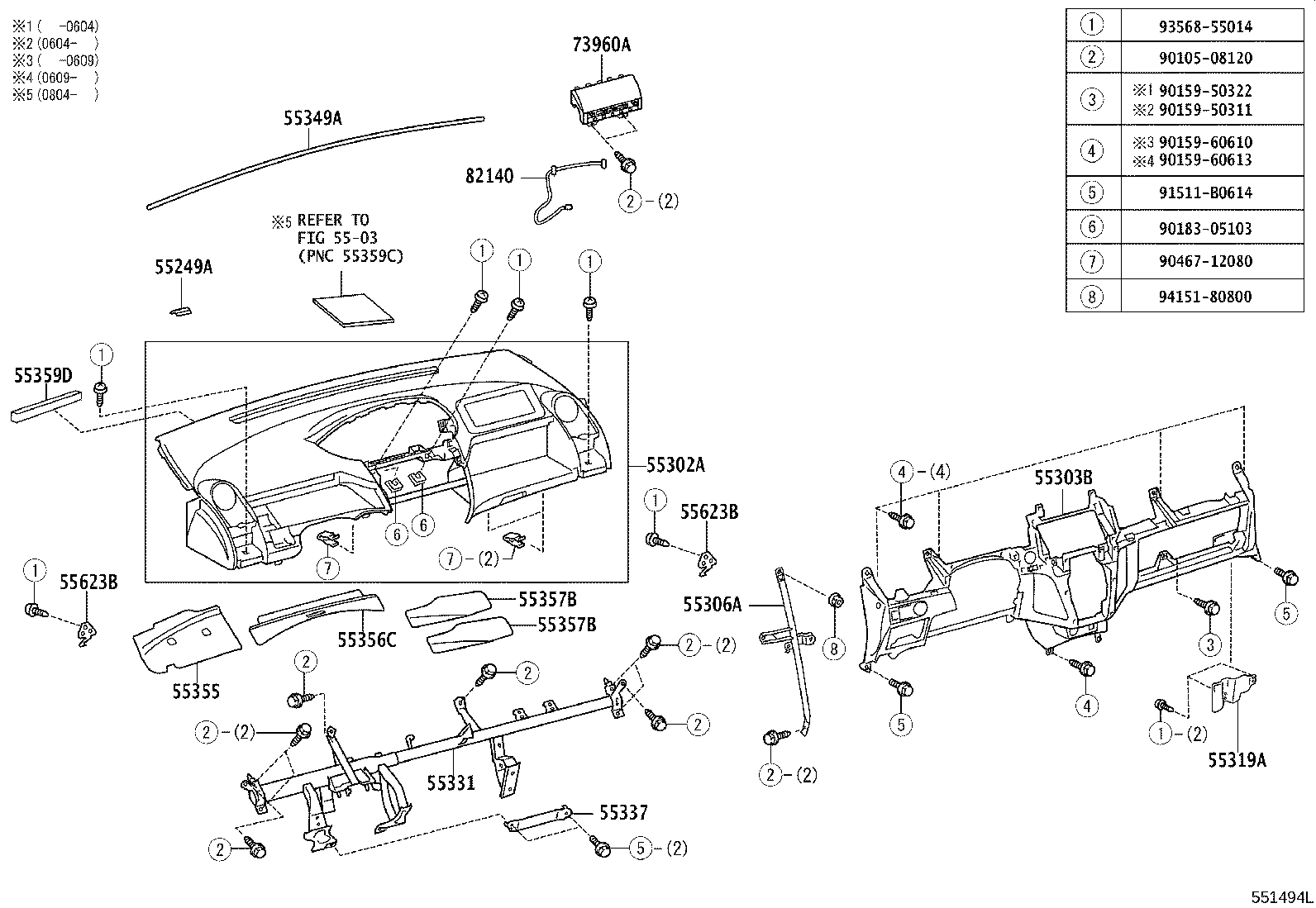 Toyota 82140-52010 WIRE ASSY, INSTRUMENT PANEL