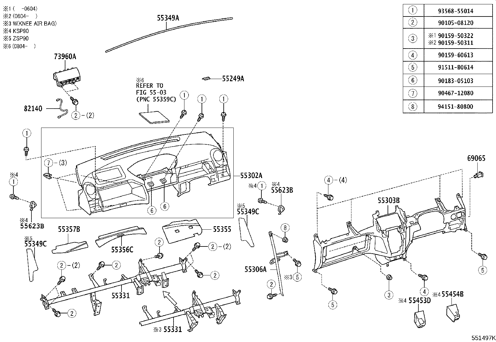82140-52020 WIRE ASSY, INSTRUMENT PANEL product image