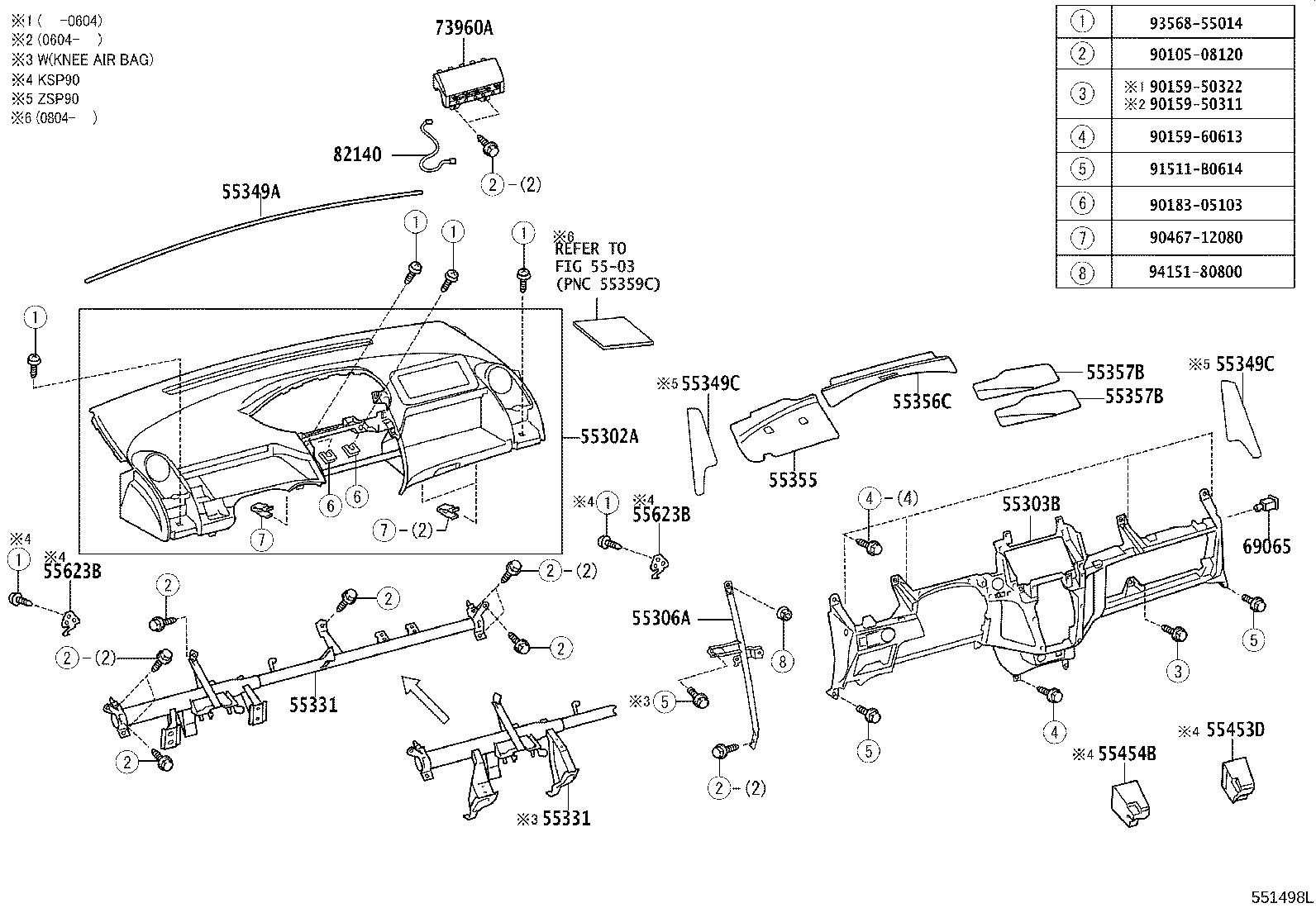 82140-52020 WIRE ASSY, INSTRUMENT PANEL product image