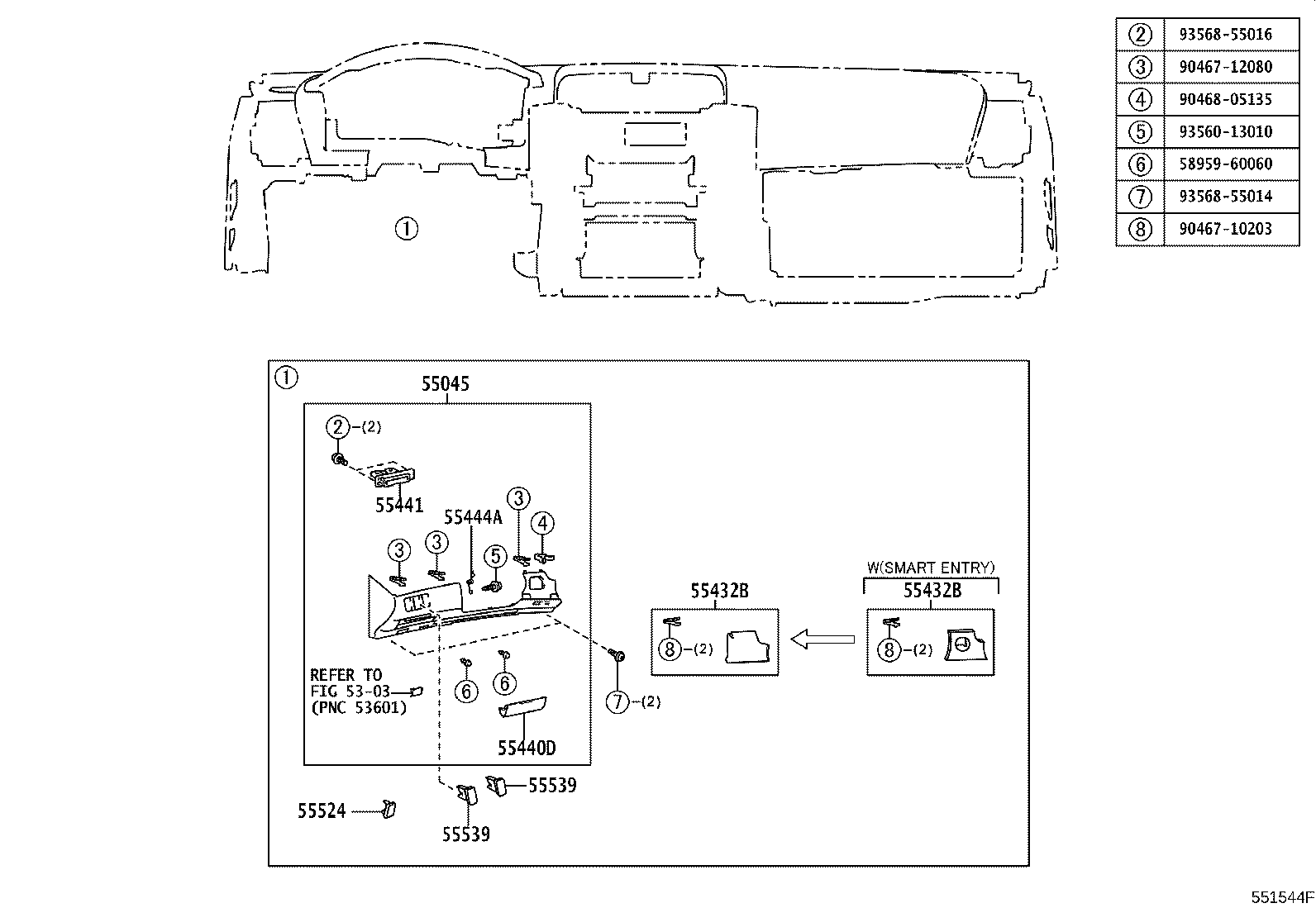 55405-0P010 PANEL SUB-ASSY, INSTRUMENT CLUSTER FINISH, CENTER product image