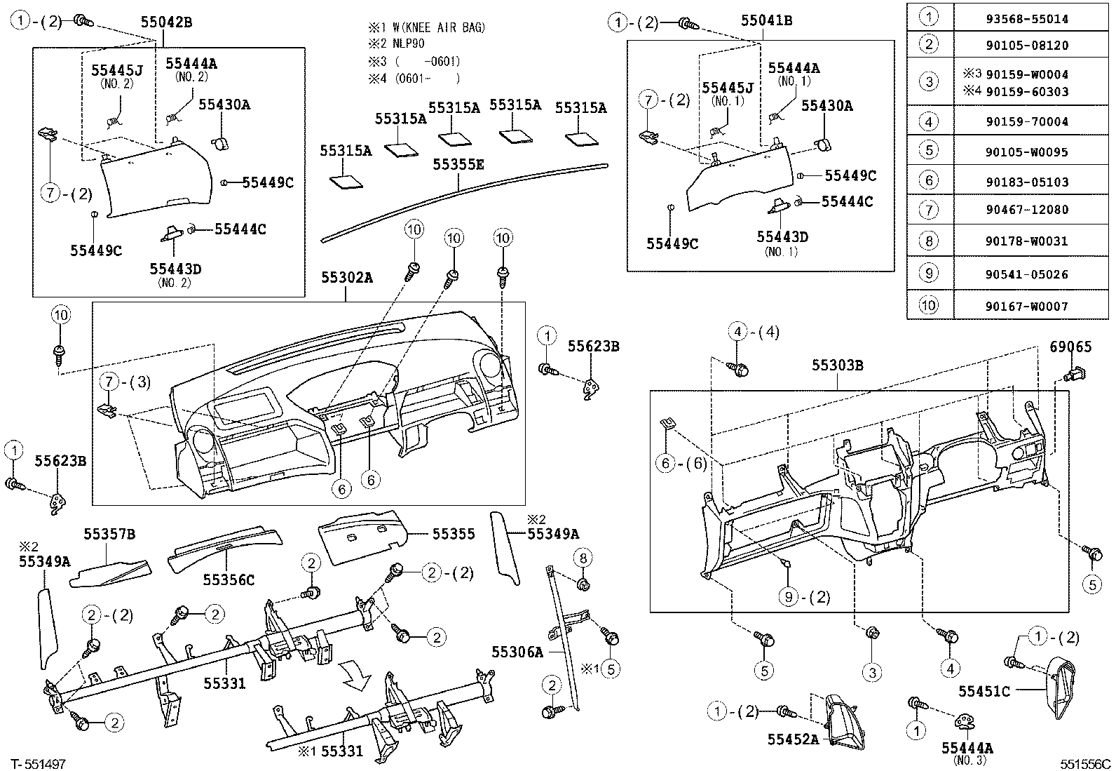 Toyota 82140-0D010 WIRE ASSY, INSTRUMENT PANEL