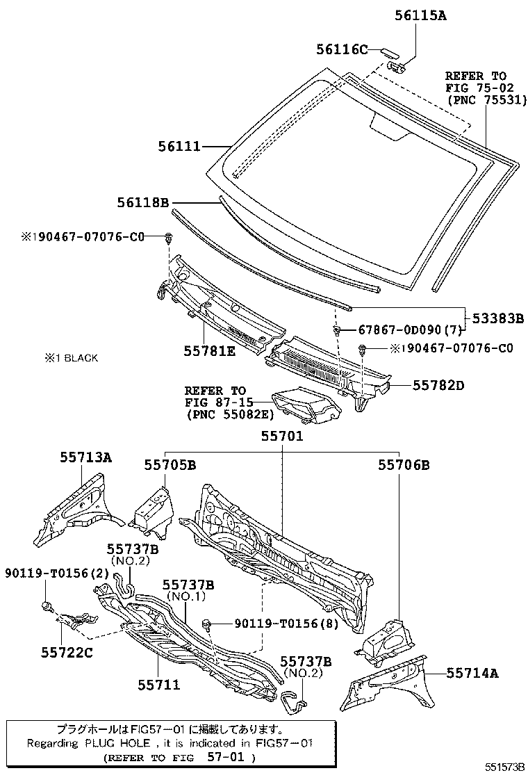 56101-0D090 GLASS, WINDSHIELD product image