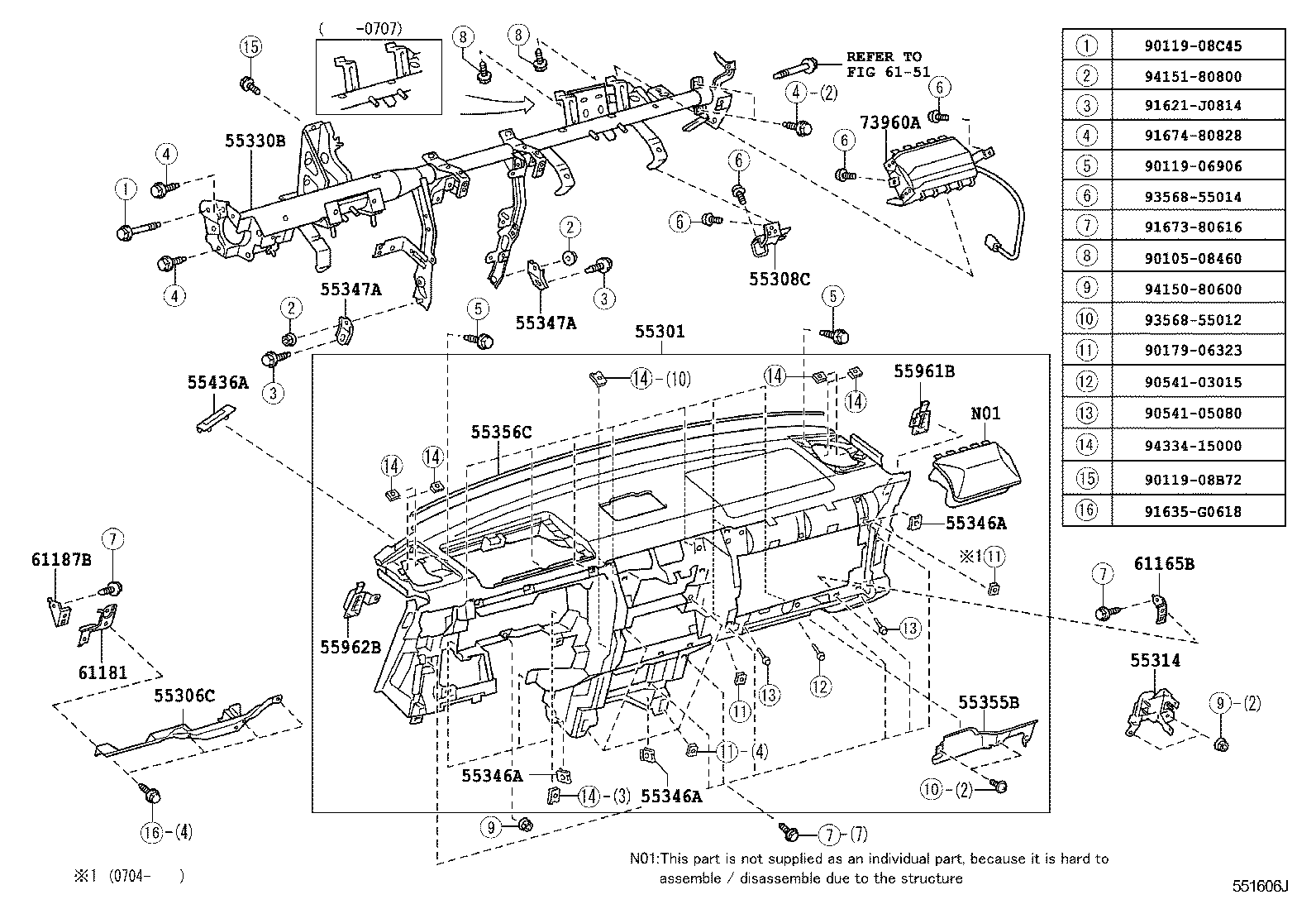 Toyota 55421-35010-B0 PANEL, INSTRUMENT CLUSTER FINISH, UPPER