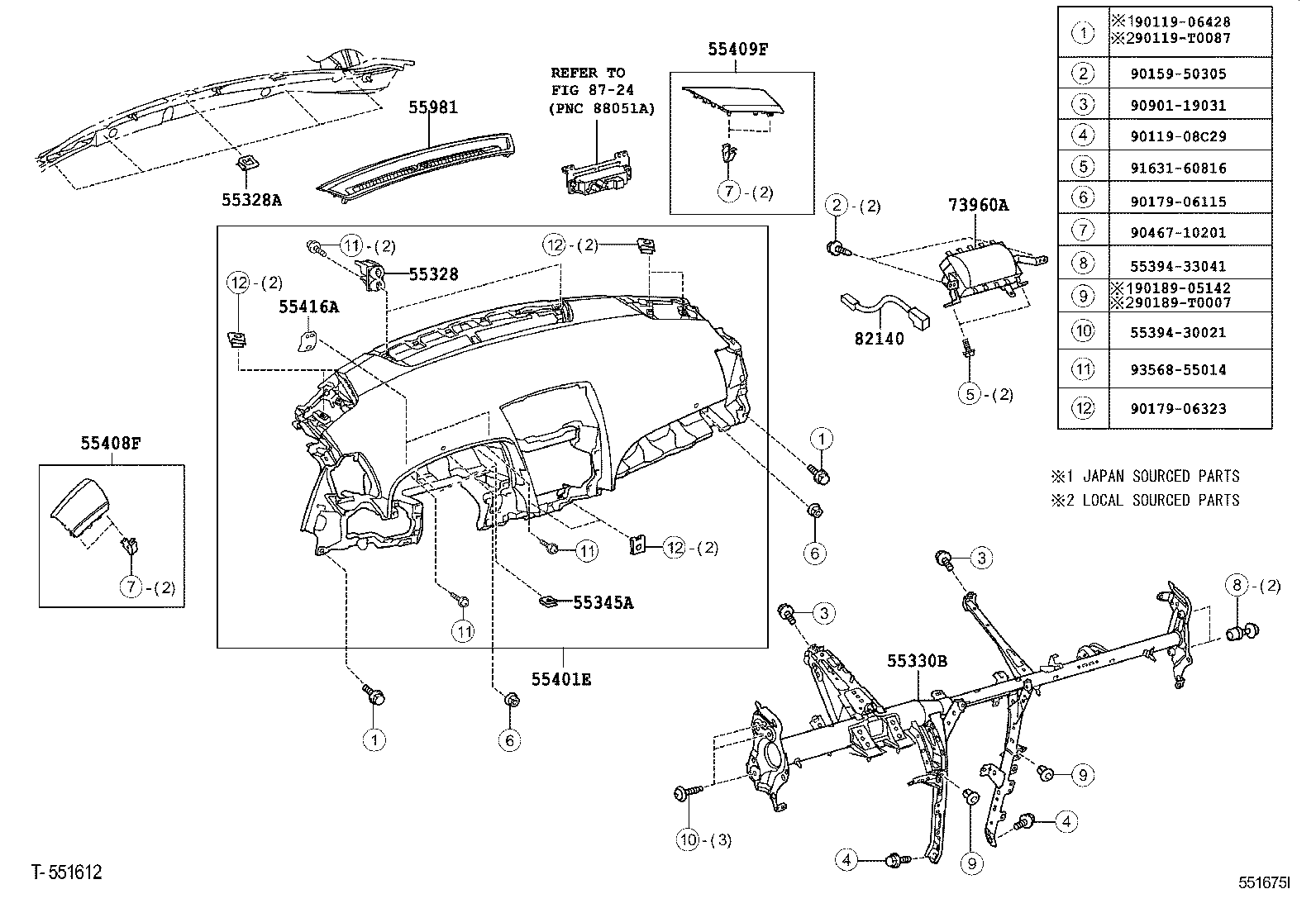 82143-06110 WIRE ASSY, INSTRUMENT PANEL product image