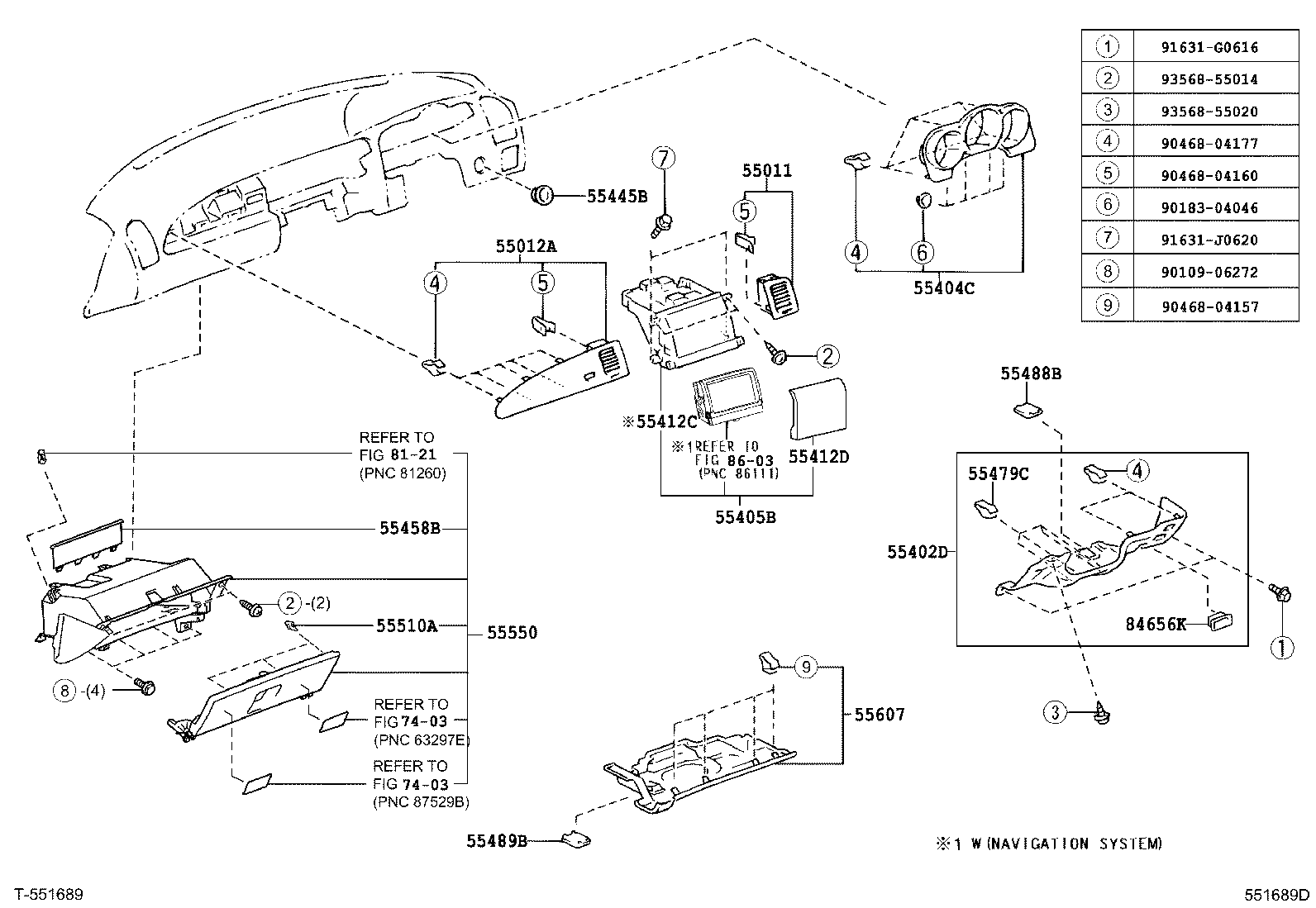 55307-24040 BRACE SUB-ASSY, INSTRUMENT PANEL, NO.2 product image