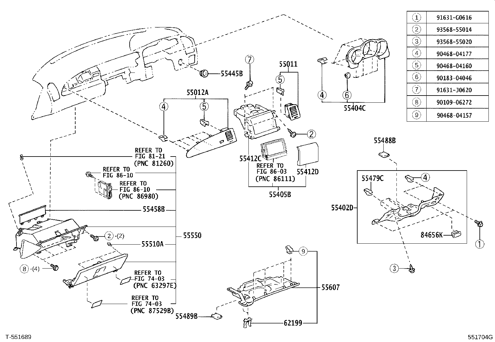55405-24031-B0 PANEL SUB-ASSY, INSTRUMENT CLUSTER FINISH, CENTER product image