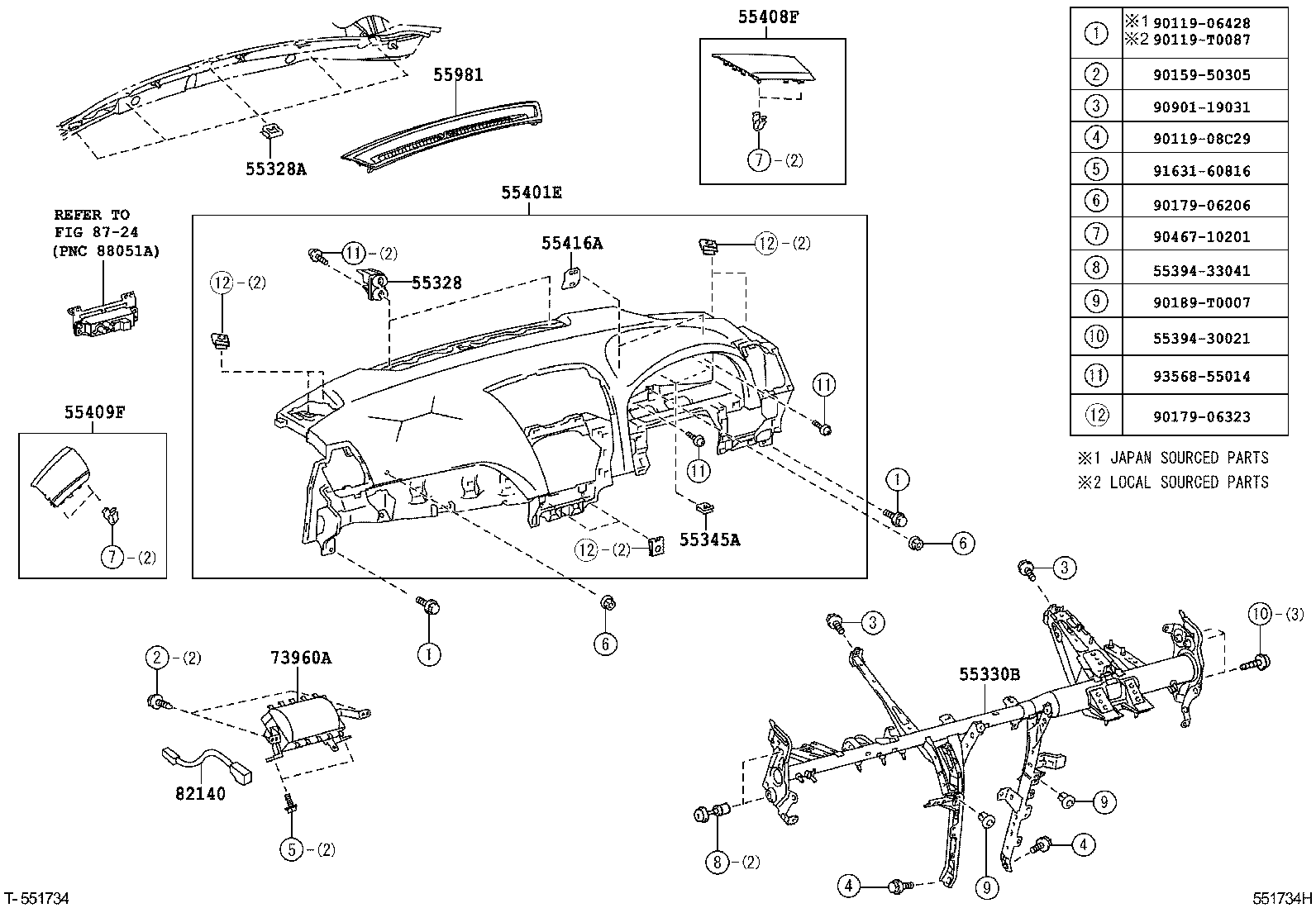 82143-06110 WIRE ASSY, INSTRUMENT PANEL product image