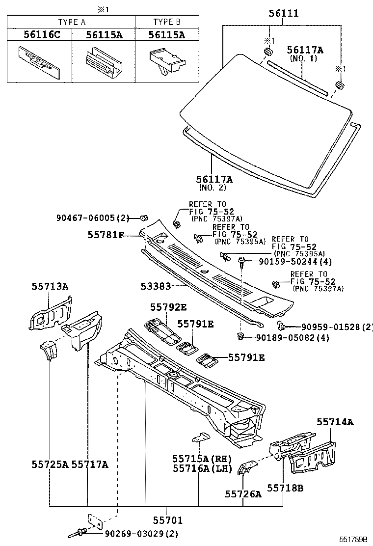 55700-6A511 PANEL SUB-ASSY, COWL product image