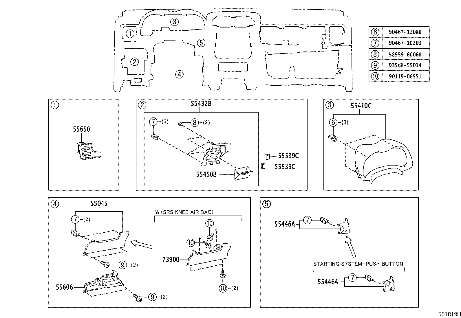 69065-42010 CYLINDER SUB-ASSY, AIR BAG CUT OFF SW product image