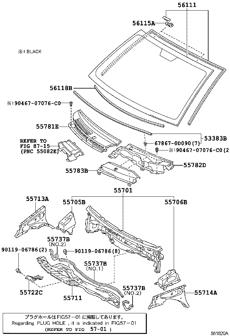 56101-0D090 GLASS, WINDSHIELD product image