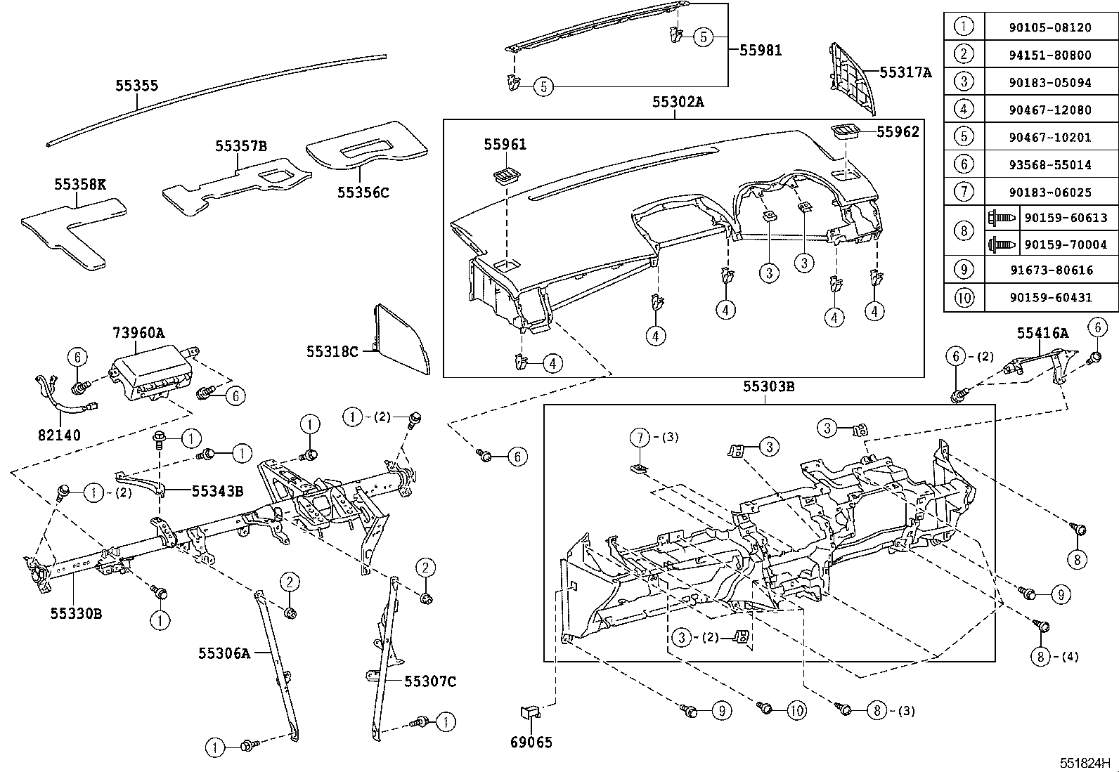 69065-42010 CYLINDER SUB-ASSY, AIR BAG CUT OFF SW product image