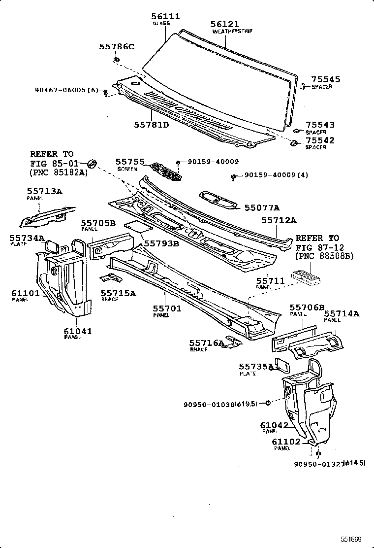 55703-91410 PANEL SUB-ASSY, COWL product image