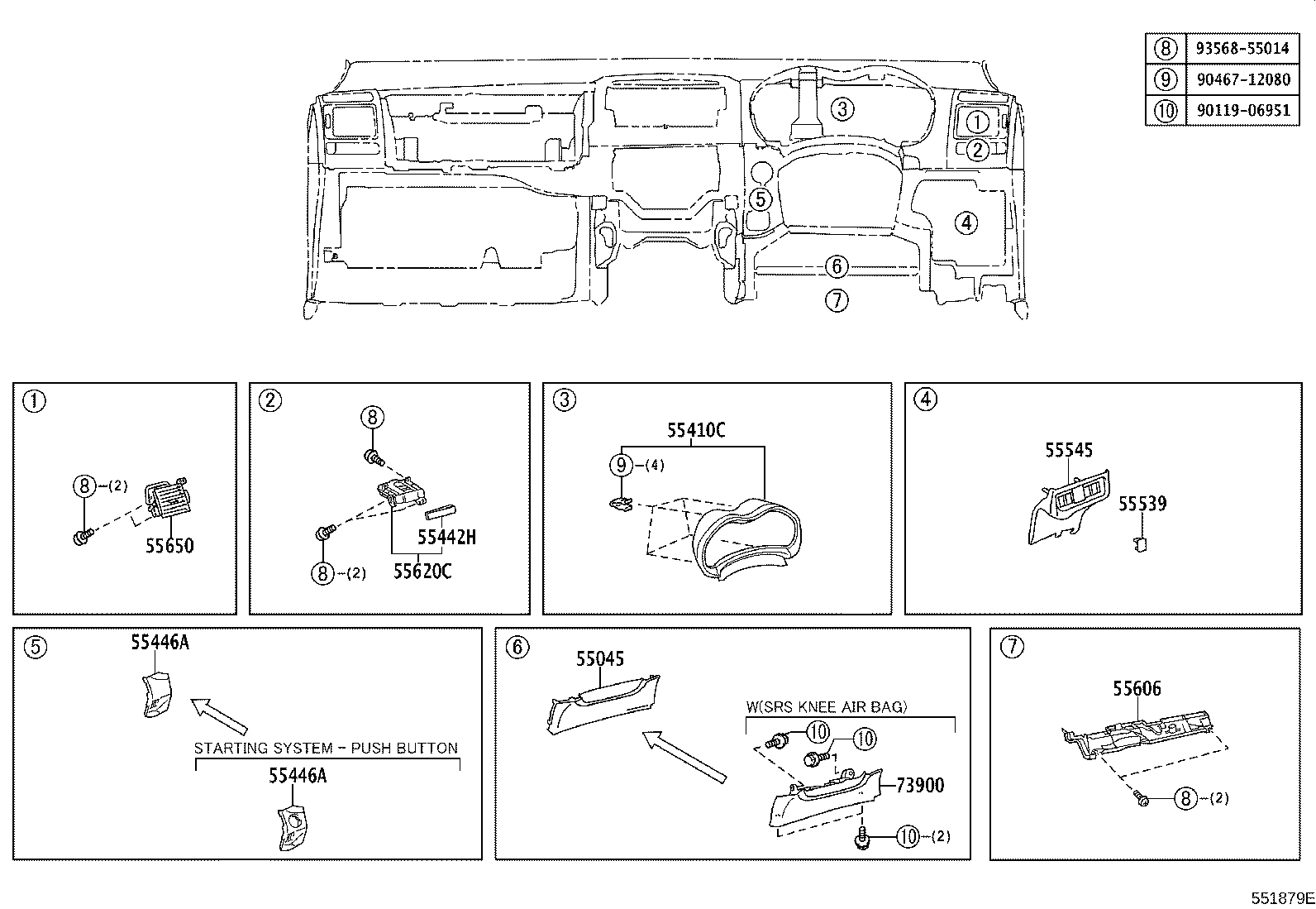 55330-12680 REINFORCEMENT ASSY, INSTRUMENT PANEL product image