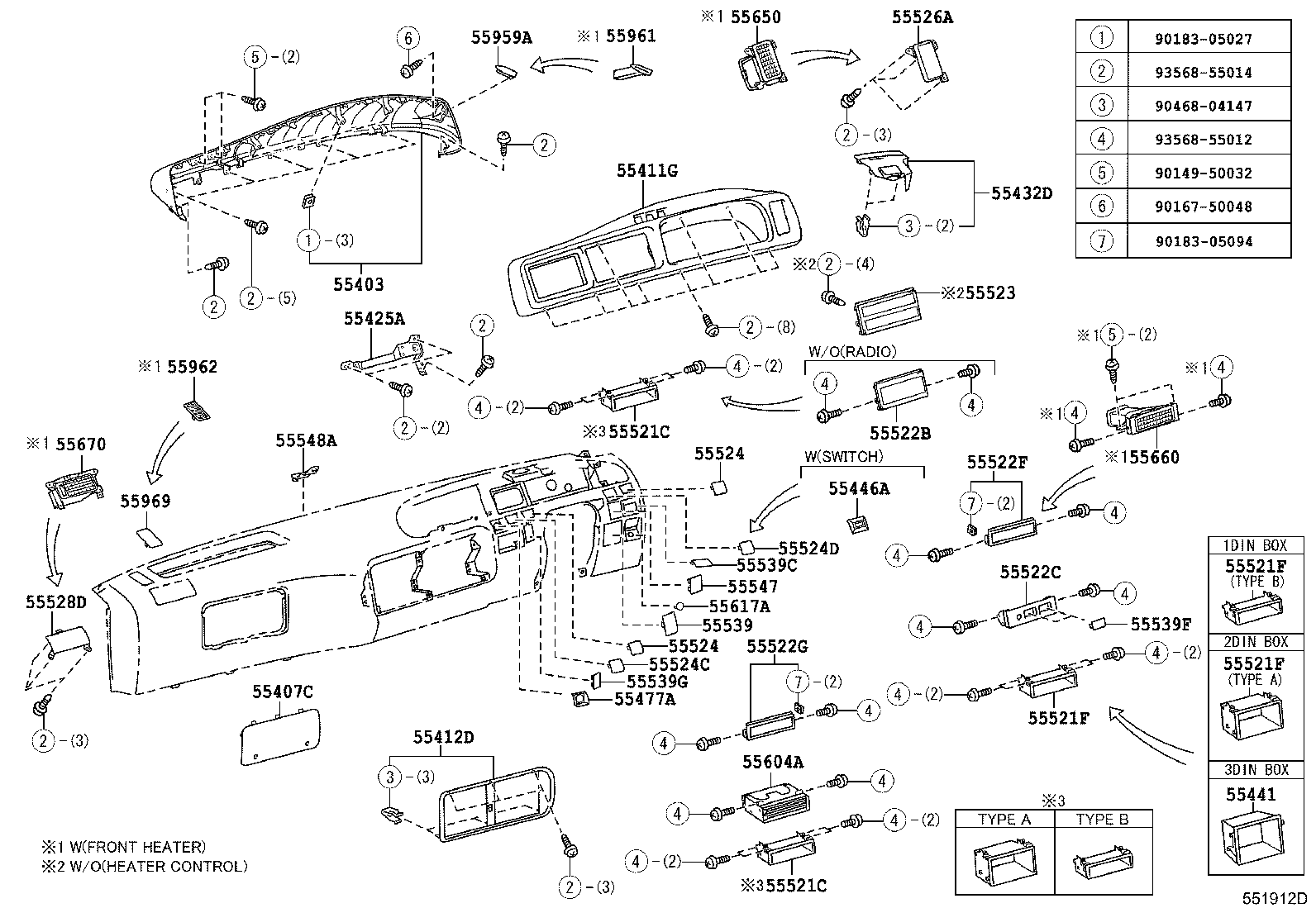 55950-36020 NOZZLE ASSY, DEFROSTER product image
