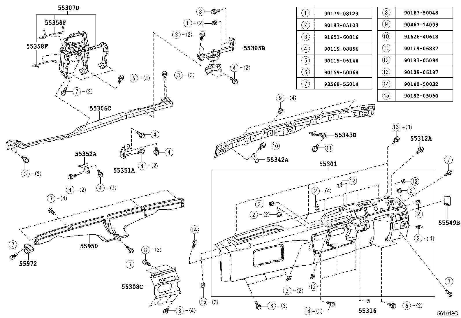 55950-36020 NOZZLE ASSY, DEFROSTER product image