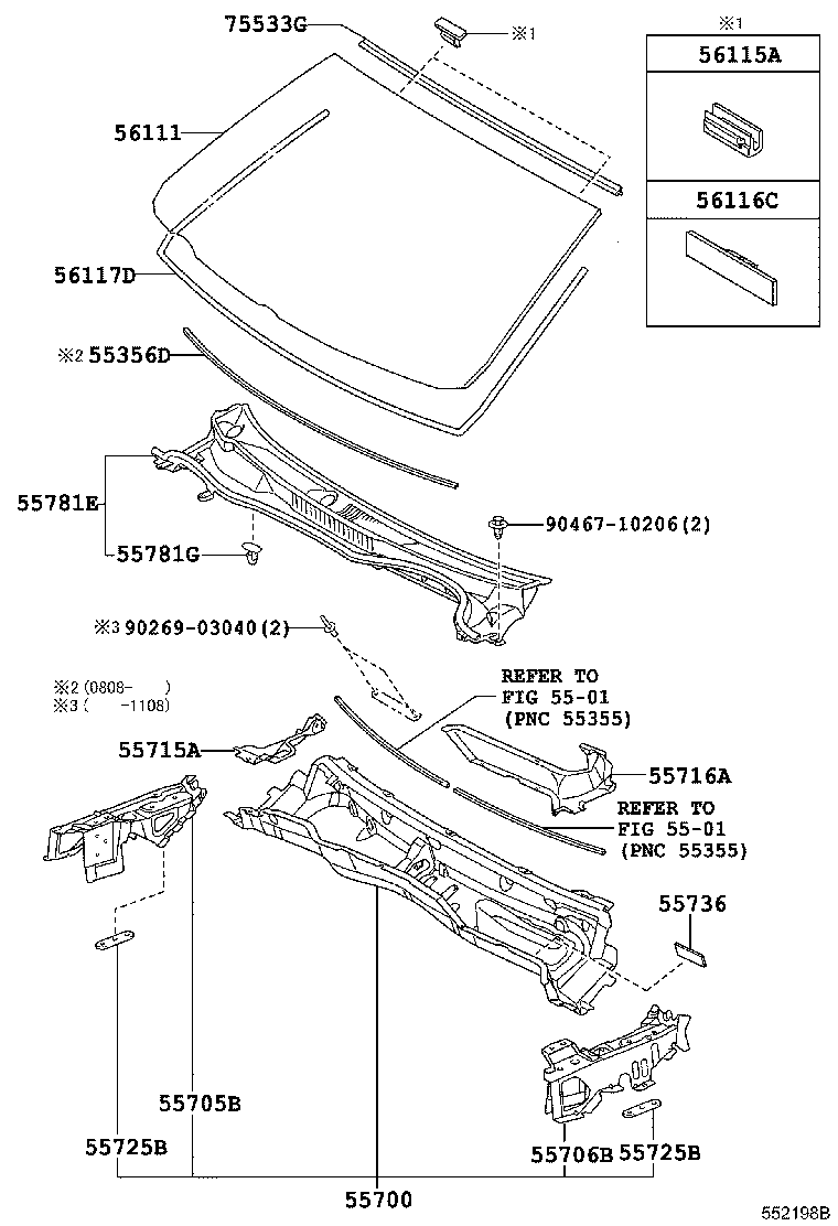 55700-53907 PANEL ASSY, FRONT product image