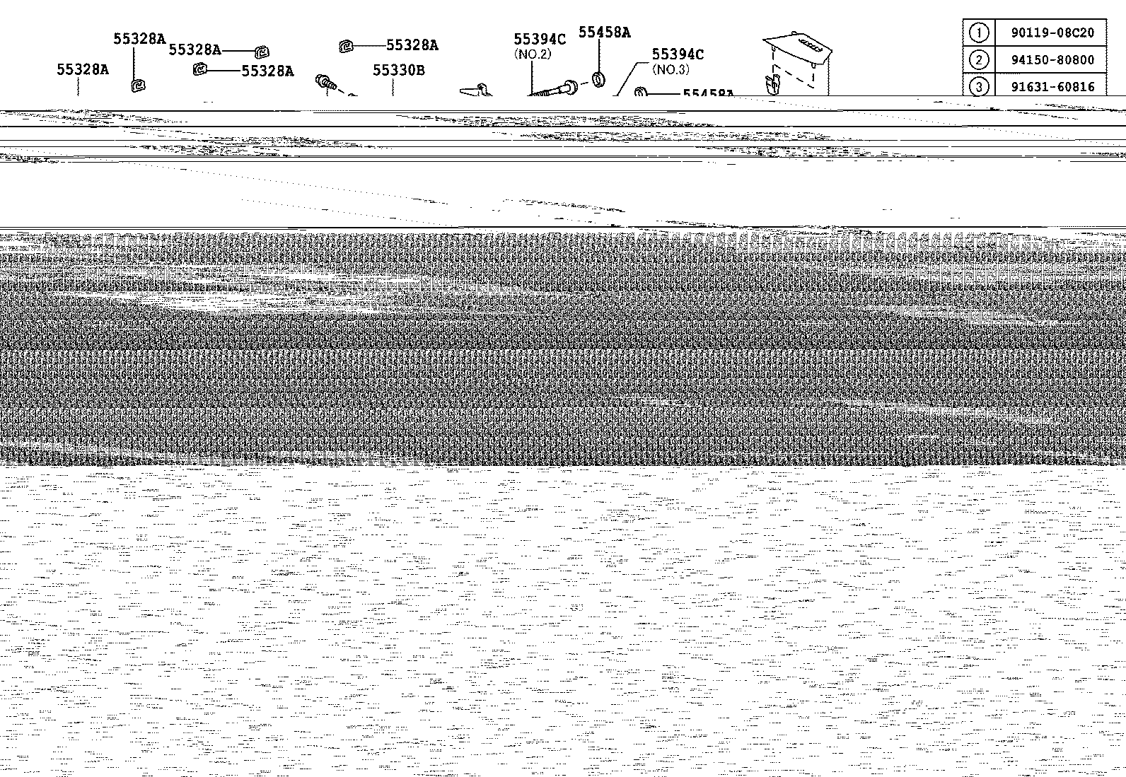 55330-48170 REINFORCEMENT ASSY, INSTRUMENT PANEL product image