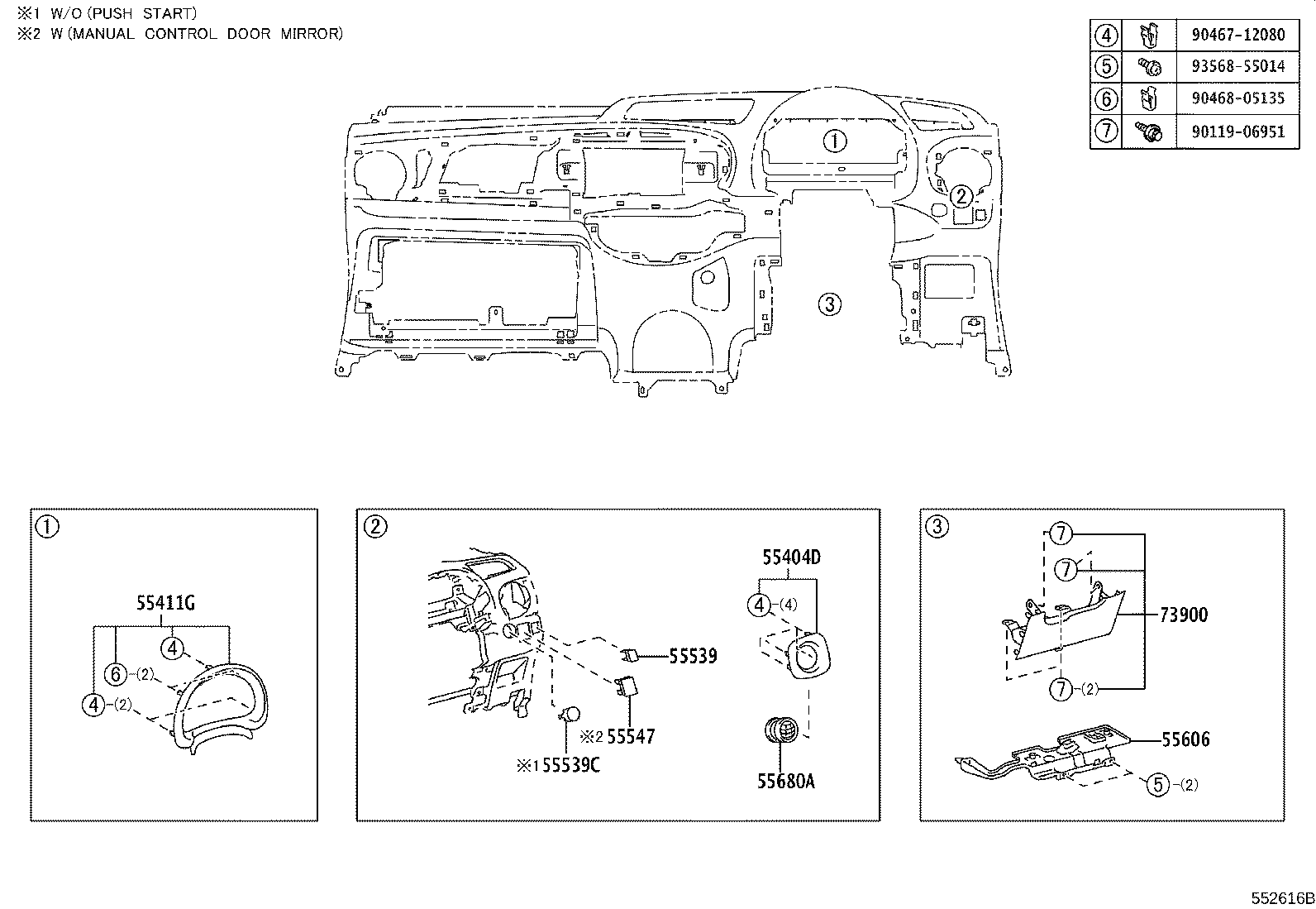 86451-52010 PANEL SUB-ASSY, INSTRUMENT CLUSTER FINISH, CENTER product image