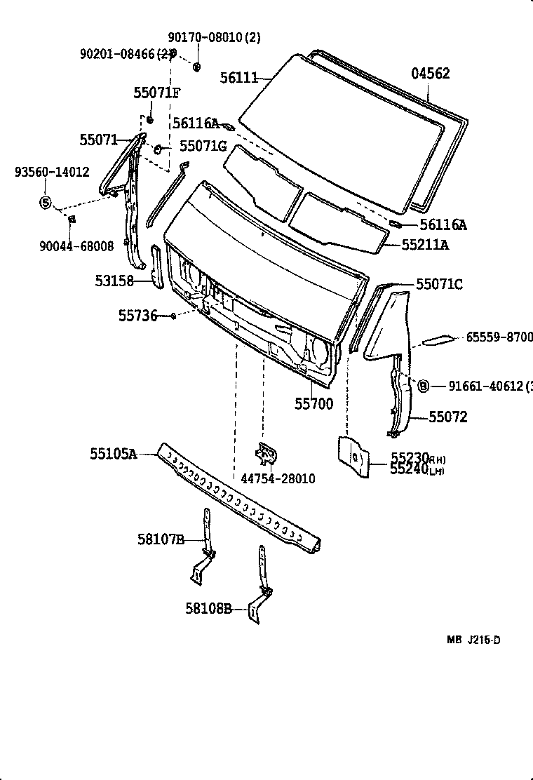 53802-28010 PANEL SUB-ASSY, FRONT SIDE, LH product image