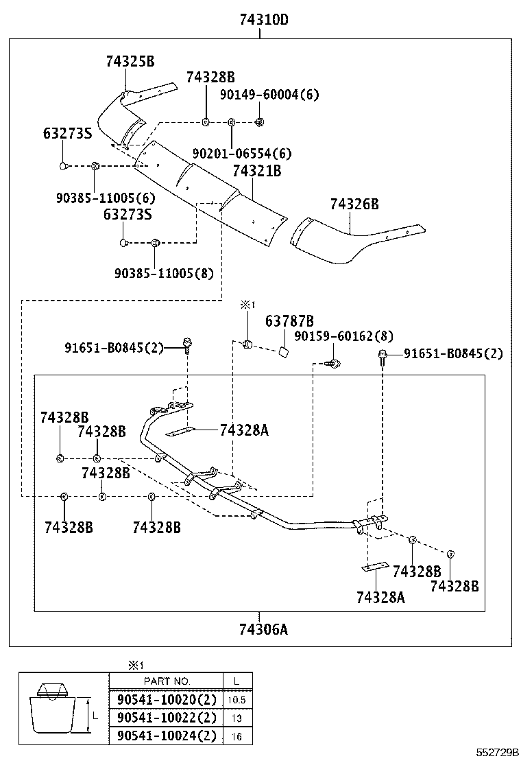 56101-37110 GLASS, WINDSHIELD product image