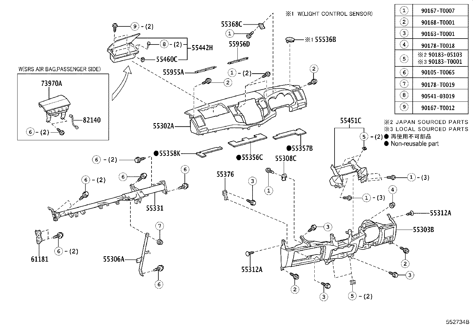 Thumbnail 3 for 55539-0K010-B2