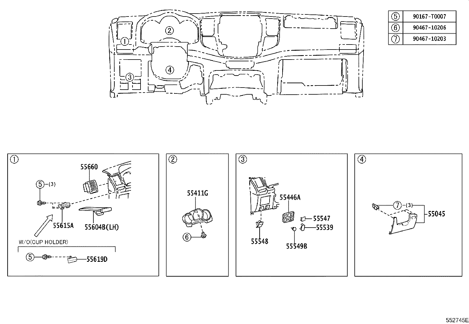 Thumbnail 2 for 55539-0K010-B2