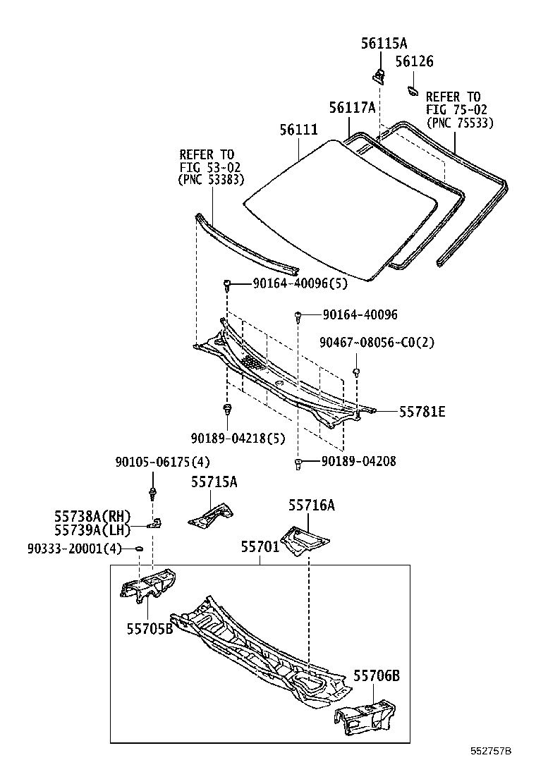 55700-14790 PANEL SUB-ASSY, COWL product image