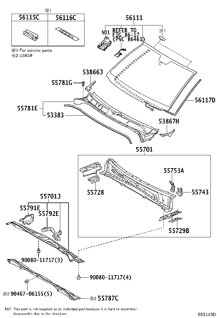 Thumbnail 2 for 55743-0C020