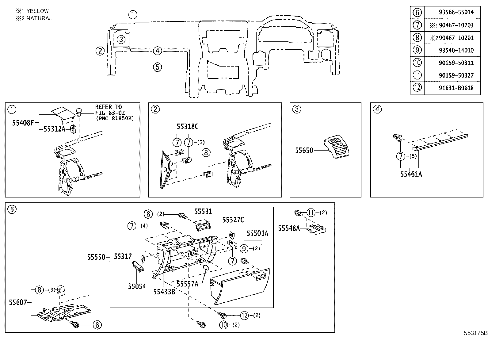 55330-60261 REINFORCEMENT ASSY, INSTRUMENT PANEL product image